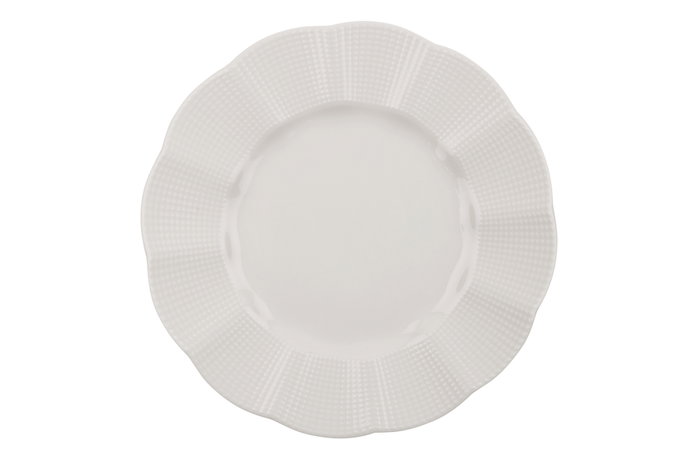 Hermia Vajilla de Porcelana de 24 Piezas en Crema